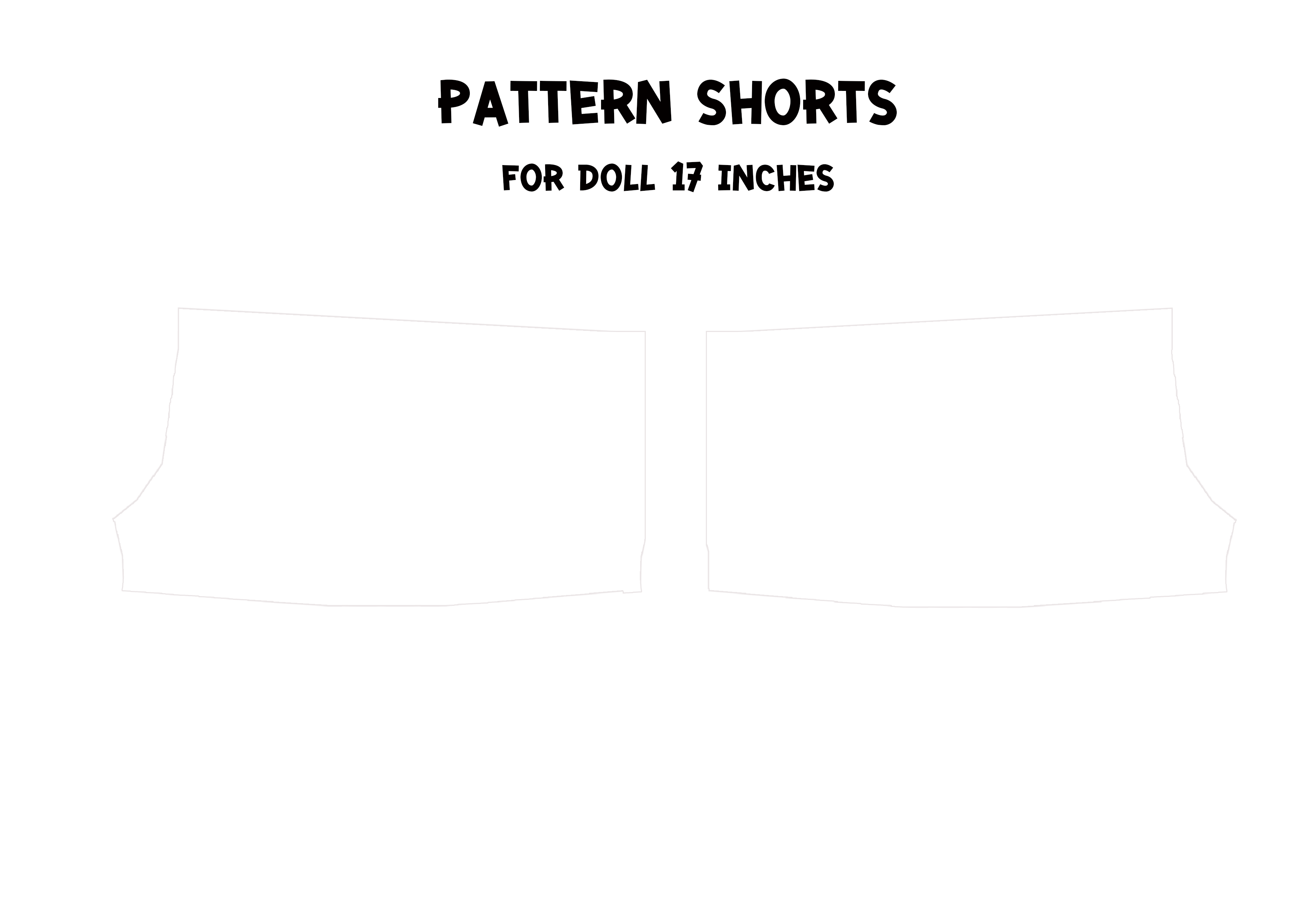 TEMPLATE SHORT - CLOTHES DOLL