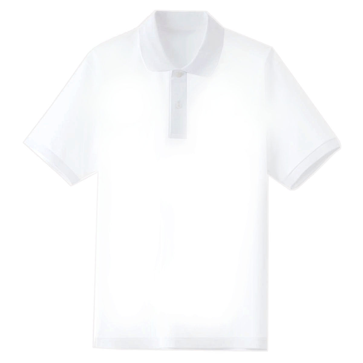 POL3 Personalised Unisex POLO SHIRT Short Sleeve White Clothing (One-sided )