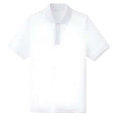 POL3 Personalised Unisex POLO SHIRT Short Sleeve White Clothing (One-sided )