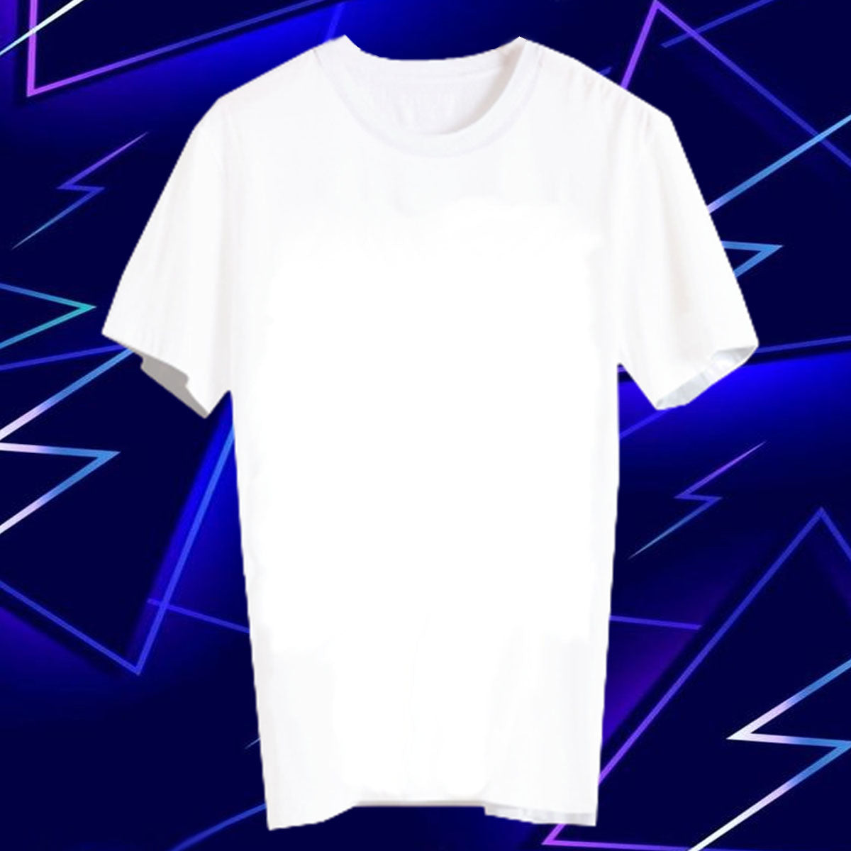 CN29 Personalised Unisex Crew Neck Short Sleeve T Shirt White Clothing (One-sided )