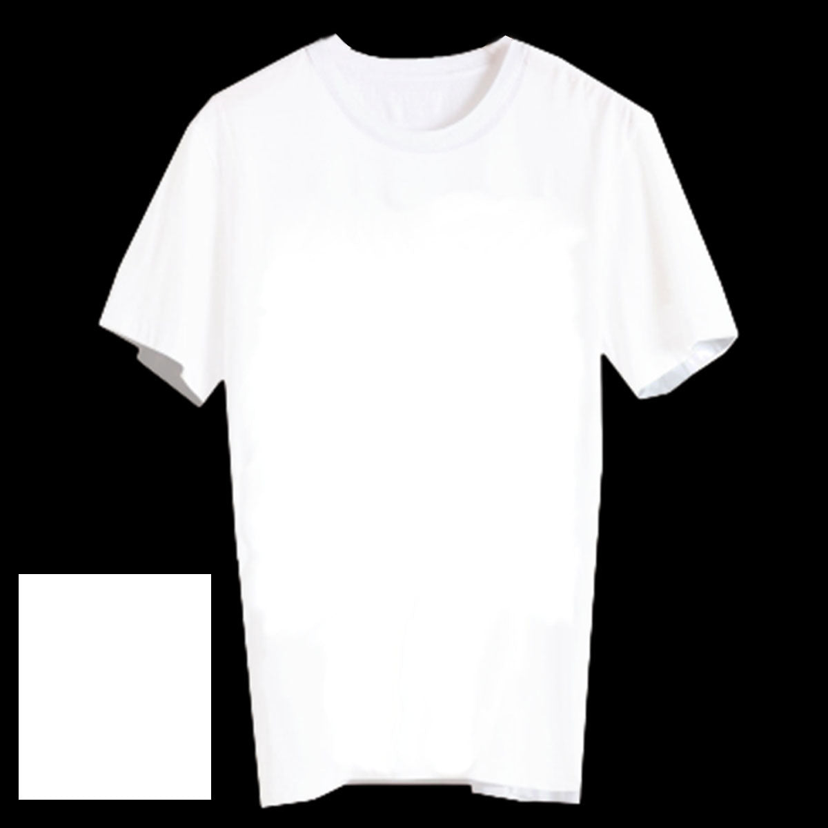 CN33 Personalised Unisex Crew Neck Short Sleeve T Shirt White Clothing (One-sided )