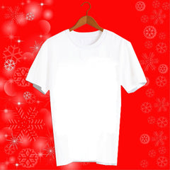 CN3 Personalised Unisex Crew Neck Short Sleeve T Shirt White Clothing (One-sided )