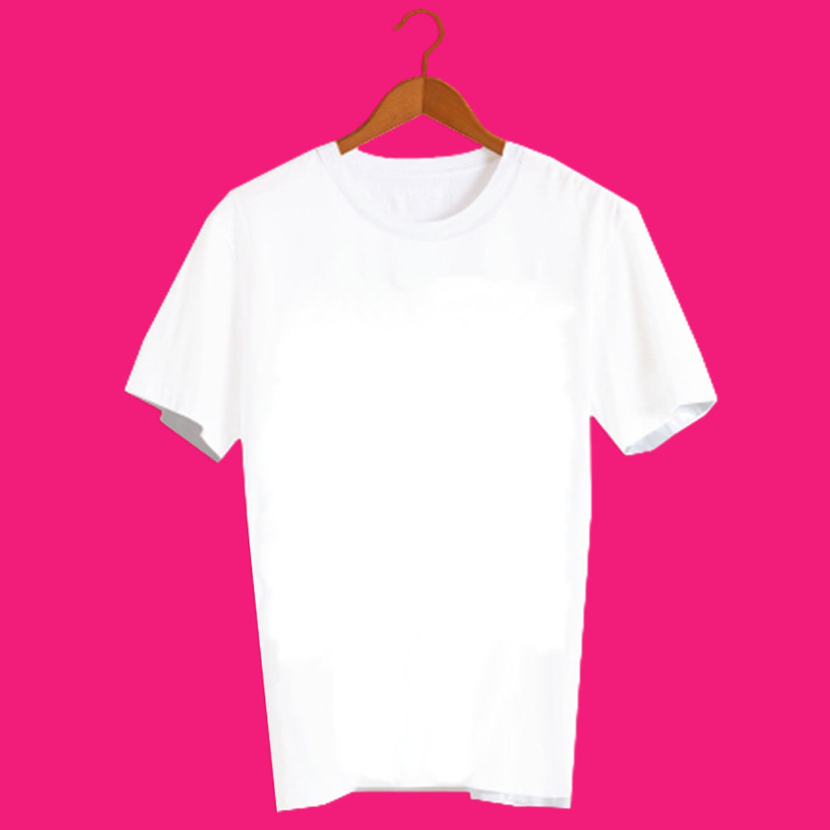 CN4 Personalised Unisex Crew Neck Short Sleeve T Shirt White Clothing (One-sided )