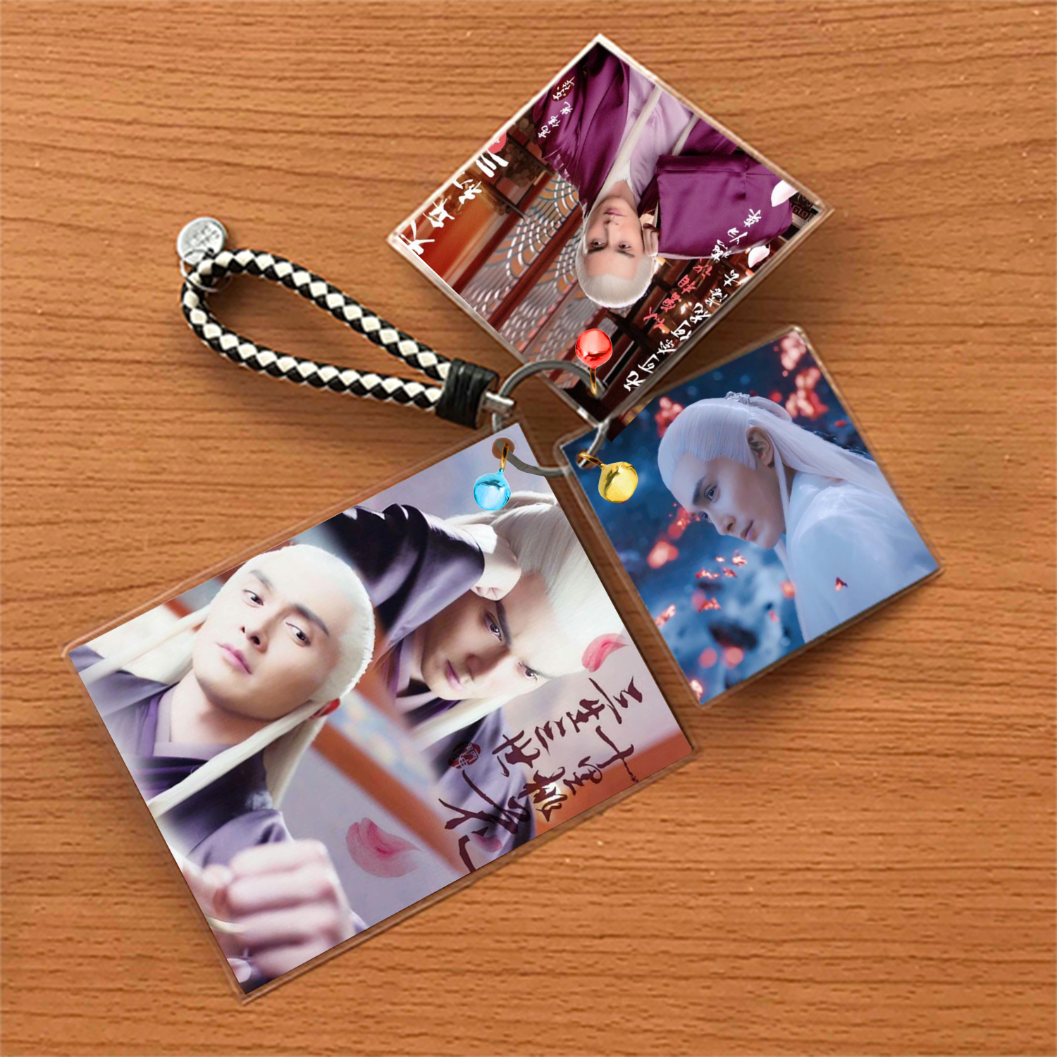 FB2 Personalised Laminated paper key chain  Accessories (Style Square)