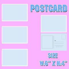 PD3 Personalised Gifts Postcard Paper 6x4 inch Greeting card Accessories (4 PIECE)