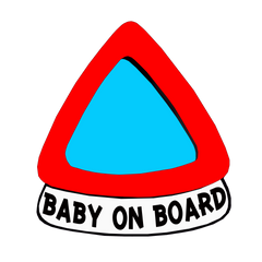 PTN20 Personalised BABY ON BOARD BABY IN CAR Safety Sticker Car Vinyl Stickers Decals Accessories