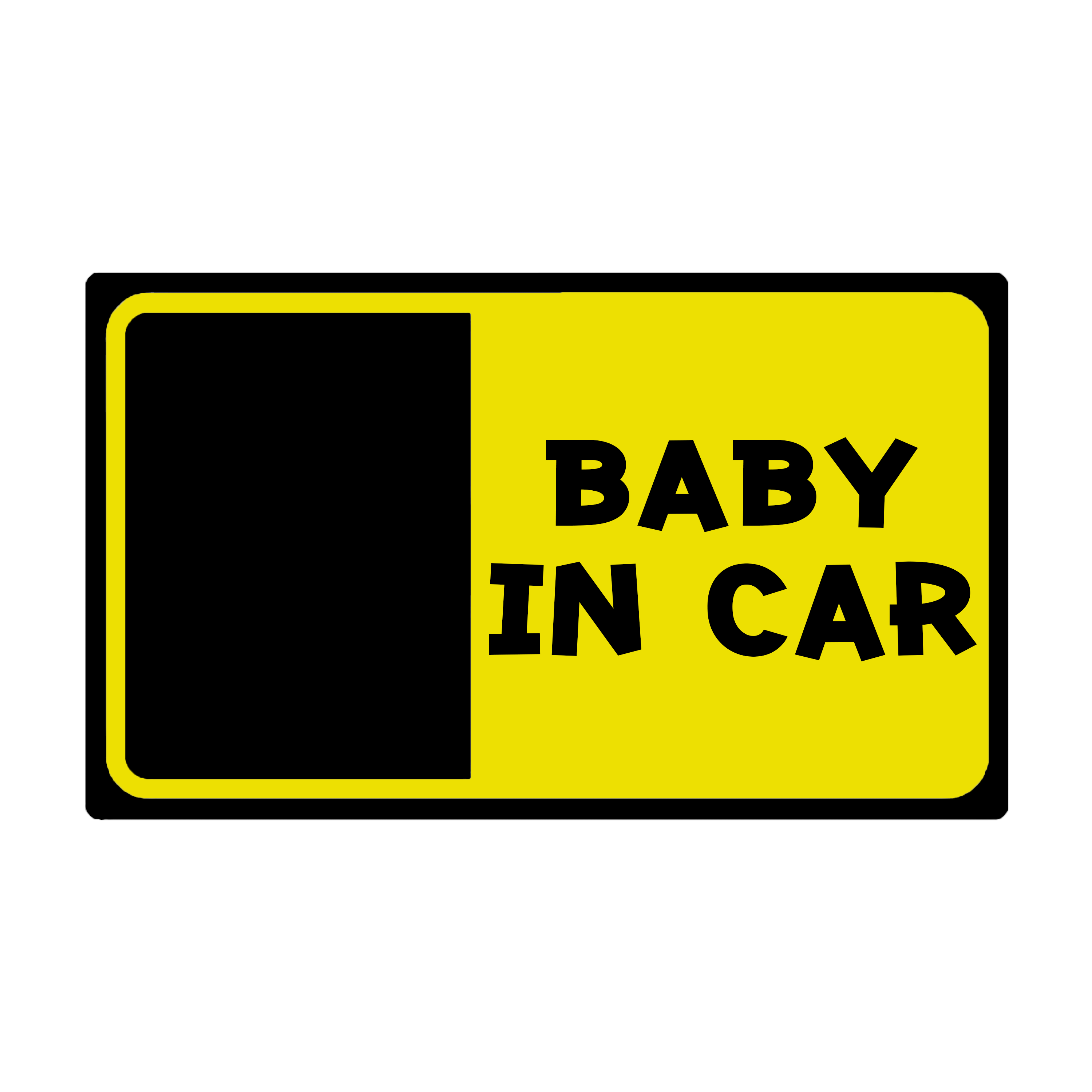 PTN27 Personalised BABY ON BOARD BABY IN CAR Safety Sticker Car Vinyl Stickers Decals Accessories