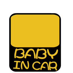 PTN5 Personalised BABY ON BOARD BABY IN CAR Safety Sticker Car Vinyl Stickers Decals Accessories