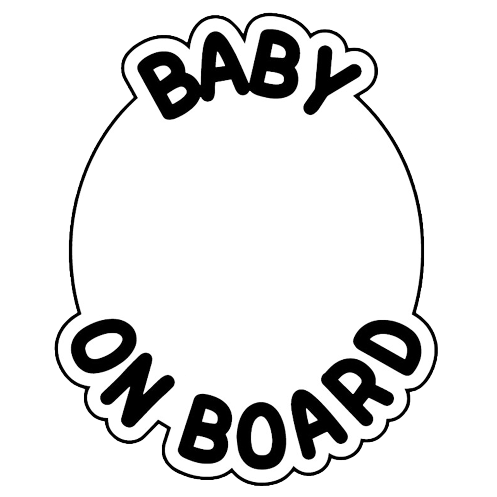 PTN7 Personalised BABY ON BOARD BABY IN CAR Safety Sticker Car Vinyl Stickers Decals Accessories