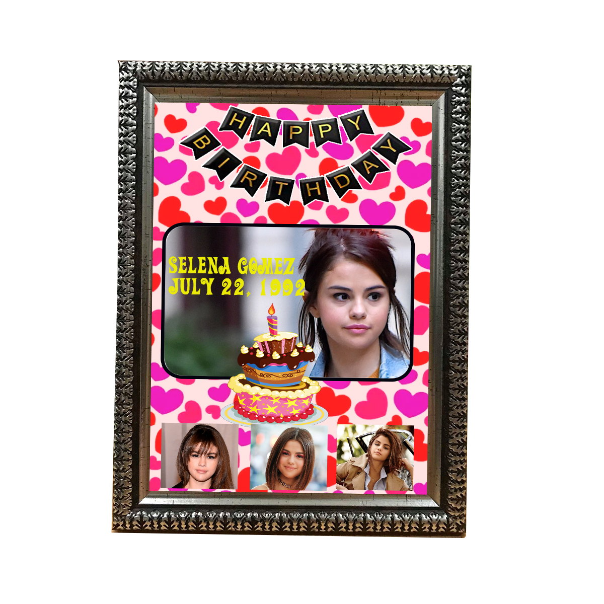 FE-BD1 Personalised Photo Gift Frame Cute Design ( BIRTH DAY ) Gifts Size 6 inch x 8 inch