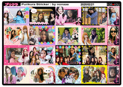 Photo stickers ~ Japanese style photo cute stickers Purikura 20 photo : SKT6 ( BLACKPINK )