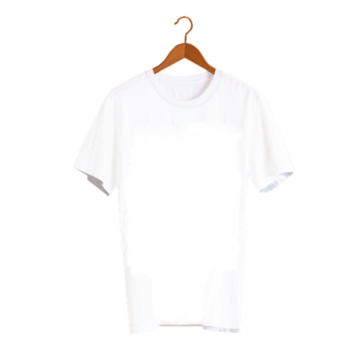 WHT1 Personalised Unisex Crew Neck Short Sleeve T Shirt White Clothing (One-sided )