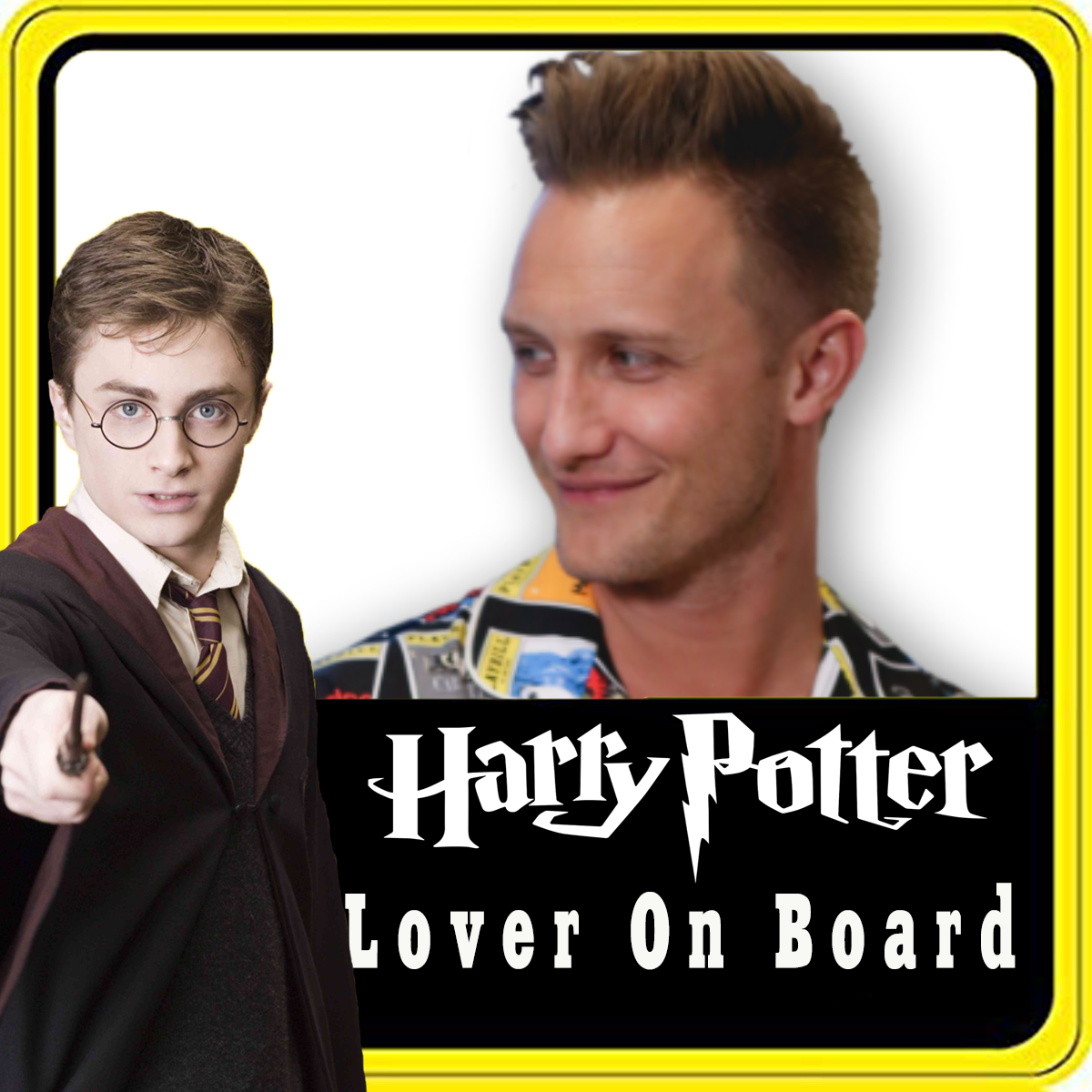 Personalised Harry Potter Lover On Board Safety Sticker Car Vinyl Stickers Decals Accessories